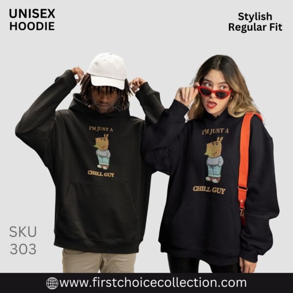 CHILL GUY PRINTED HOODIES UNISEX - Image 2