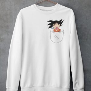 GOKU IN POCKET PRINTED SWEATSHIRT UNISEX
