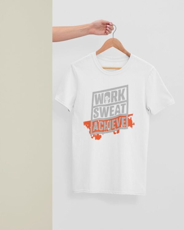 WORK SWEAT ACHIEVE PRINTED REGULAR T SHIRT - Image 6
