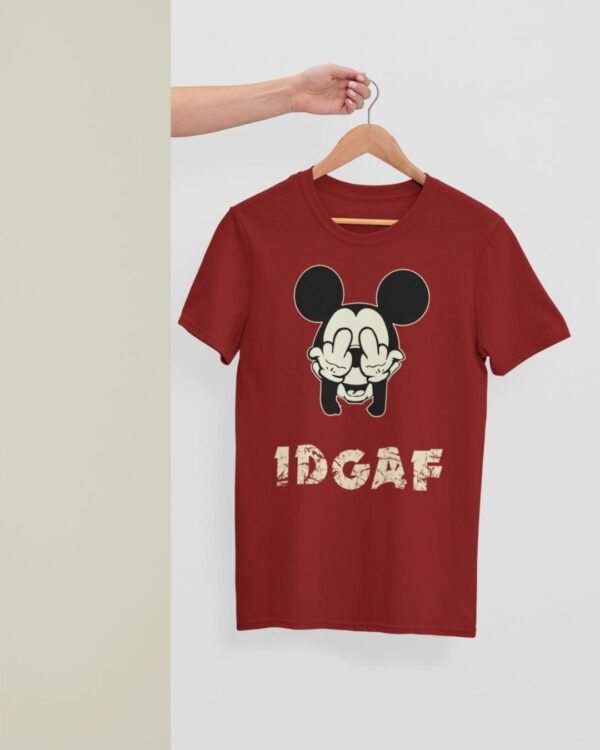 IDGAF PRINTED REGULAR T SHIRT