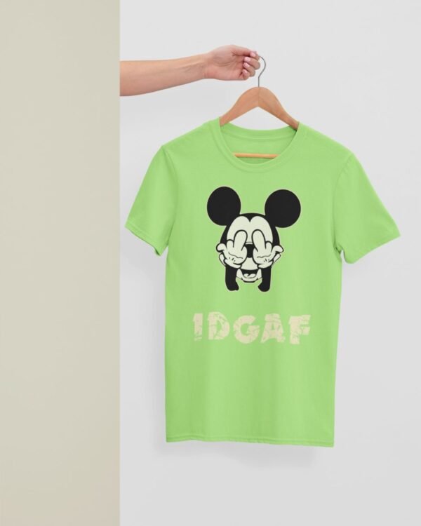 IDGAF PRINTED REGULAR T SHIRT - Image 4