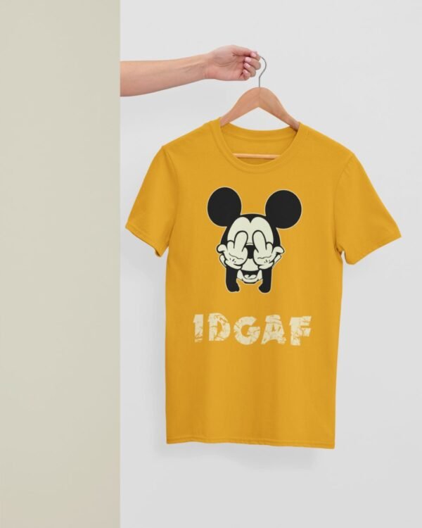 IDGAF PRINTED REGULAR T SHIRT - Image 5