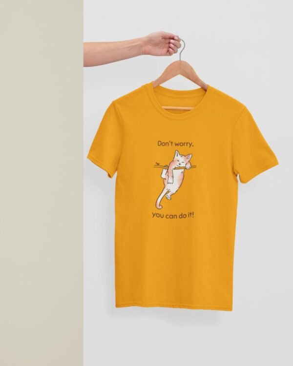 DONT WORRY PRINTED REGULAR T SHIRT - Image 4