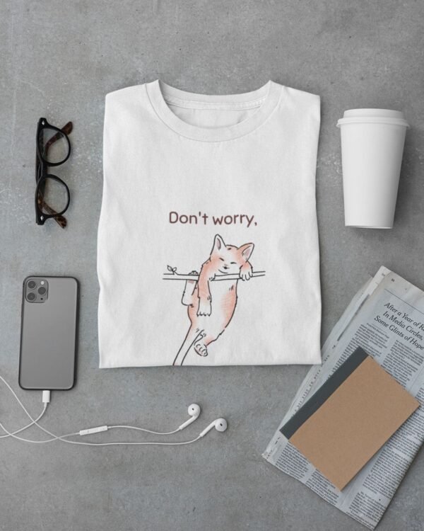DONT WORRY PRINTED REGULAR T SHIRT - Image 2