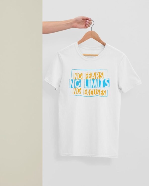 NO FEAR NO EXCUSES PRINTED REGULAR T SHIRT