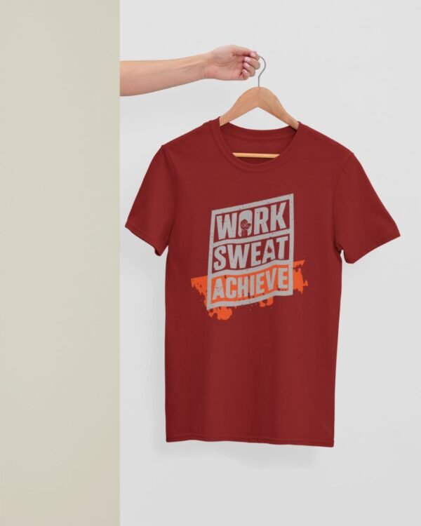WORK SWEAT ACHIEVE PRINTED REGULAR T SHIRT - Image 7