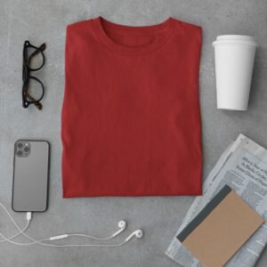 A PLAIN PRINTED REGULAR T SHIRT