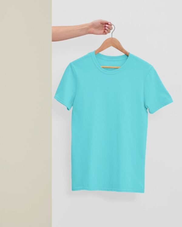 A PLAIN PRINTED REGULAR T SHIRT - Image 4