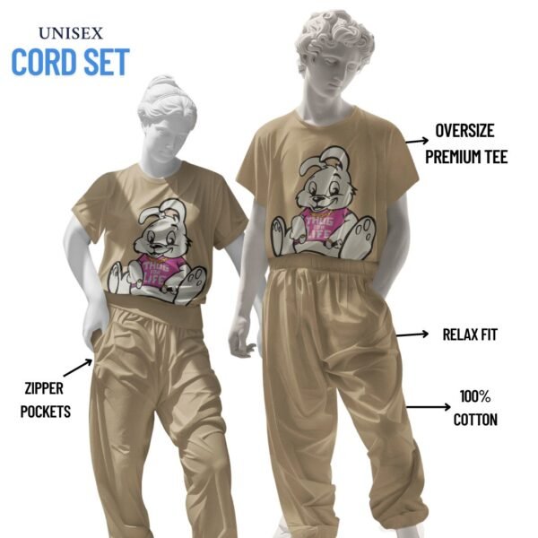 THUG LIFE RABBIT PRINTED CORD SET - Image 3