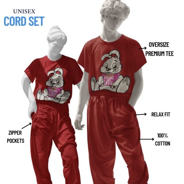 THUG LIFE RABBIT PRINTED CORD SET - Image 2