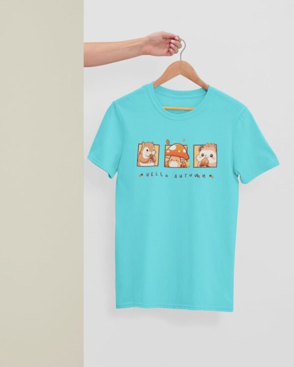 HELLO AUTUMN PRINTED REGULAR T SHIRT - Image 5