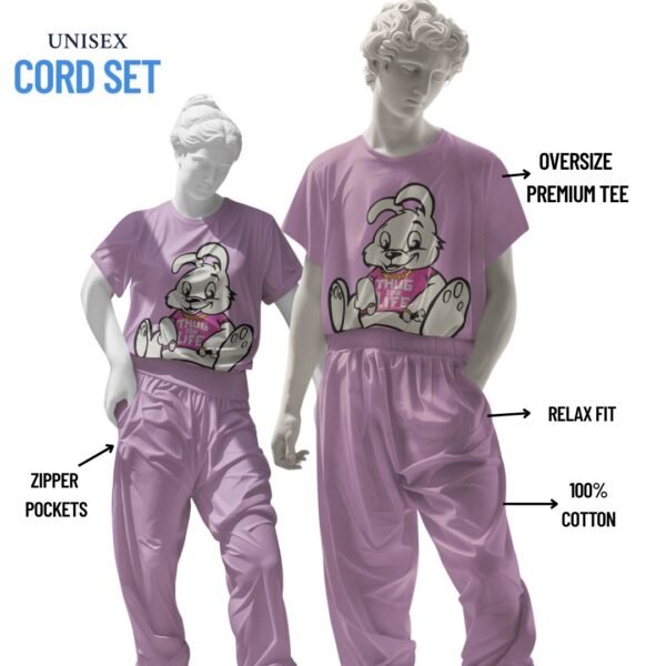 THUG LIFE RABBIT PRINTED CORD SET - Image 4