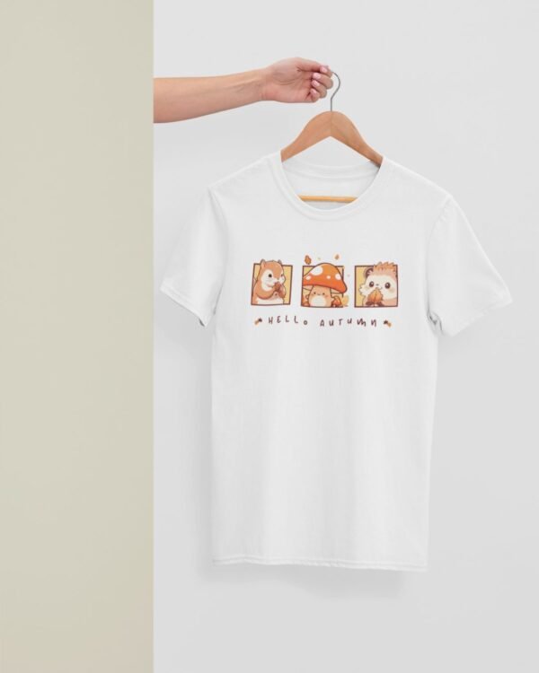 HELLO AUTUMN PRINTED REGULAR T SHIRT