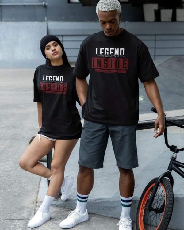 LEGEND INSIDE PRINTED T SHIRT (220GSM) UNISEX - Image 2
