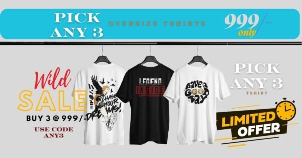 BUY 3 Oversize T Shirts FOR 999 - Image 3