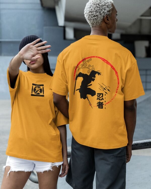 NINJA PRINTED OVERSIZE T SHIRT (180GSM) UNISEX - Image 4