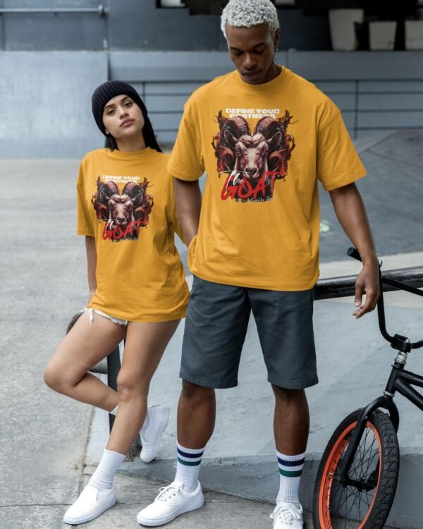 GOAT PRINTED OVERSIZE T SHIRT (180GSM) UNISEX - Image 4