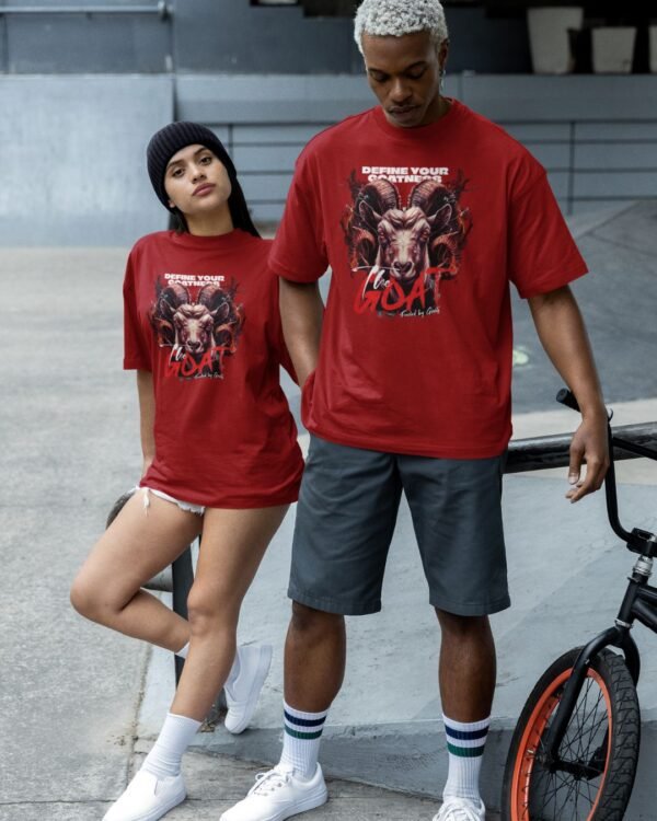 GOAT PRINTED OVERSIZE T SHIRT (180GSM) UNISEX - Image 3