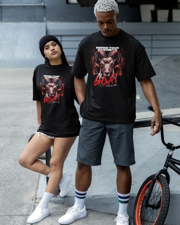 GOAT PRINTED OVERSIZE T SHIRT (180GSM) UNISEX - Image 2