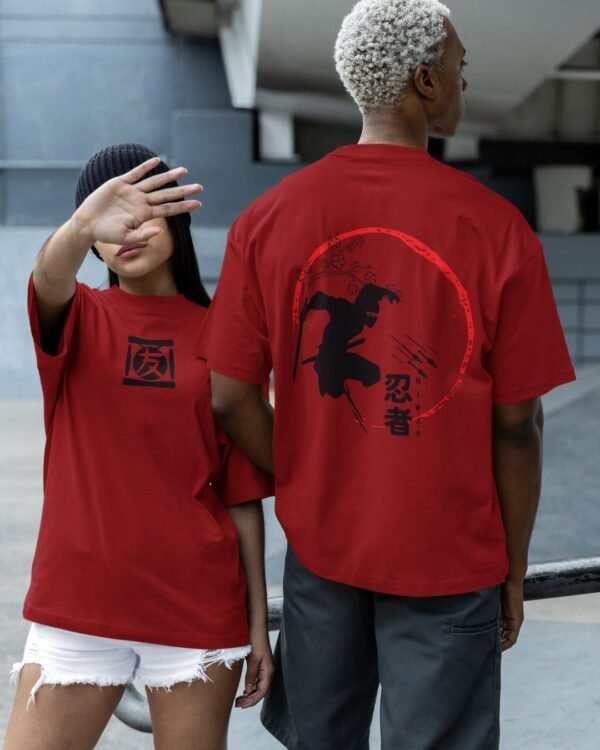 NINJA PRINTED OVERSIZE T SHIRT (180GSM) UNISEX - Image 2