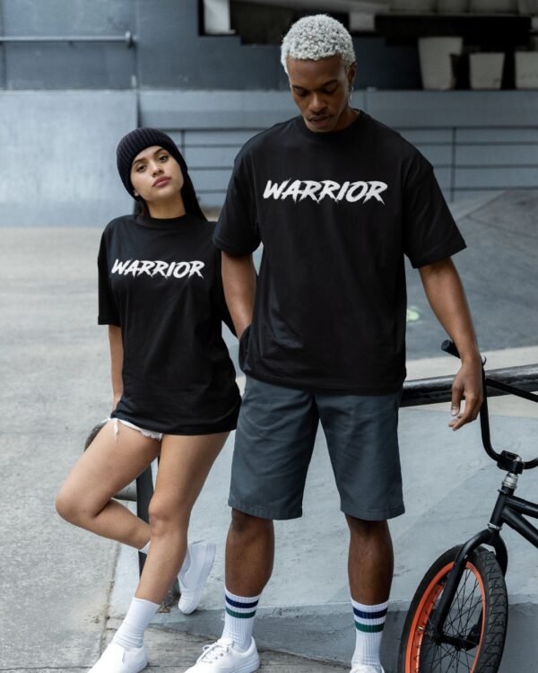 WARRIOR PRINTED OVERSIZE T SHIRT (180GSM) UNISEX - Image 2