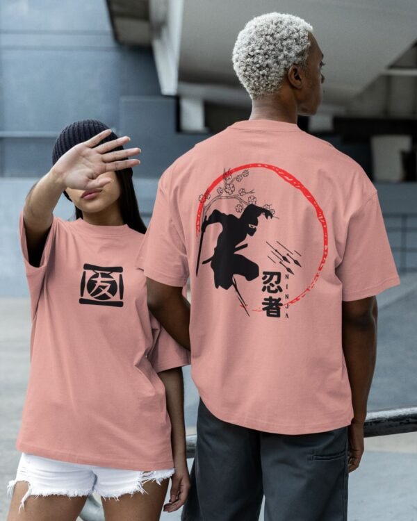 NINJA PRINTED OVERSIZE T SHIRT (220 GSM) UNISEX - Image 3