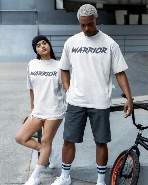 WARRIOR PRINTED OVERSIZE T SHIRT (180GSM) UNISEX - Image 3