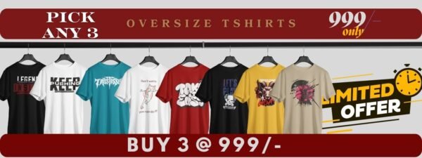 BUY 3 Oversize T Shirts FOR 999