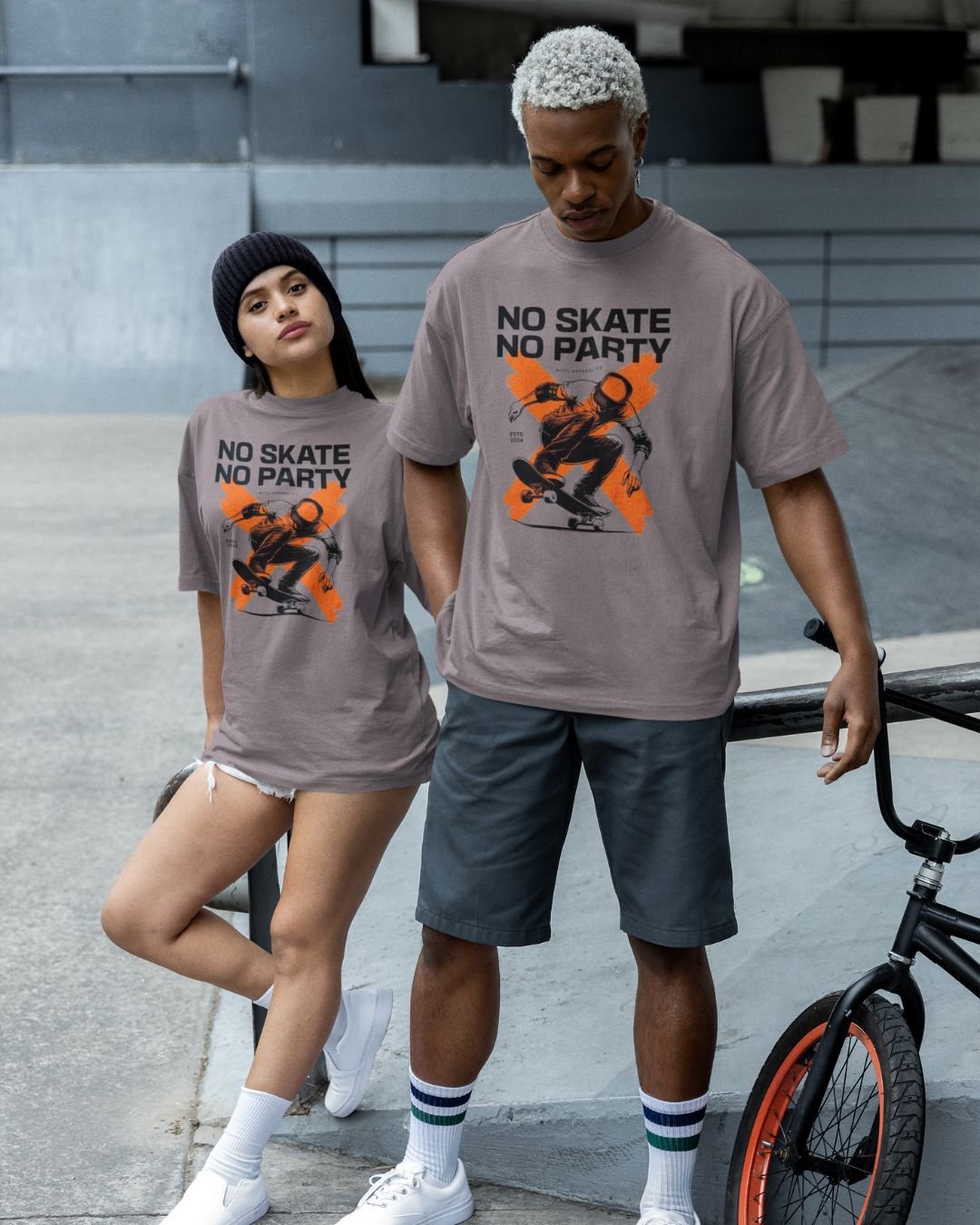 SKATES PRINTED T SHIRT (220GSM) UNISEX - Image 3